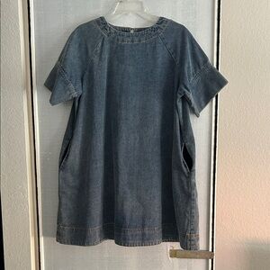 Denim Short Sleeve Dress